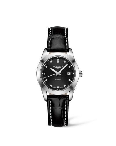 Longines Conquest Classic Automatic 29.5 Stainless Steel Black Strap