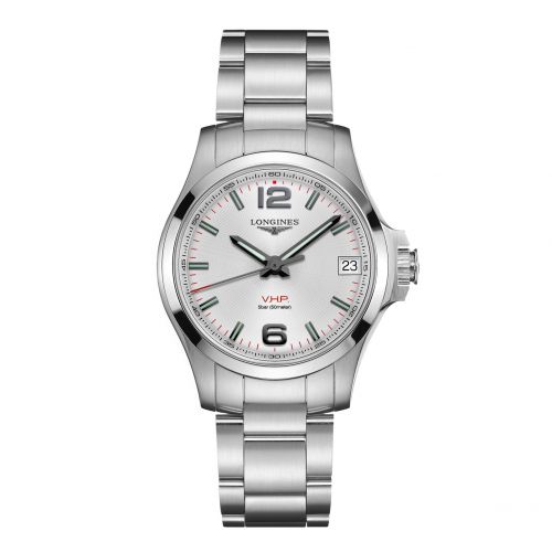 Longines Conquest V.H.P. 36 Stainless Steel Silver Bracelet