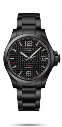 Longines Conquest V.H.P. 41 PVD Carbon Bracelet