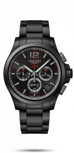 Longines Conquest V.H.P. Chronograph 42 PVD Black Bracelet