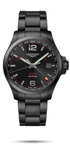 Longines Conquest V.H.P. GMT 43 PVD Black Bracelet