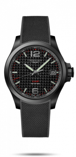 Longines Conquest V.H.P. 41 PVD Carbon Rubber