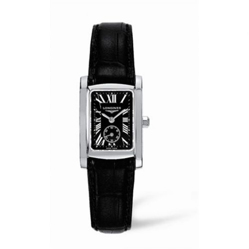 Longines DolceVita 20 Quartz Stainless Steel Black Roman
