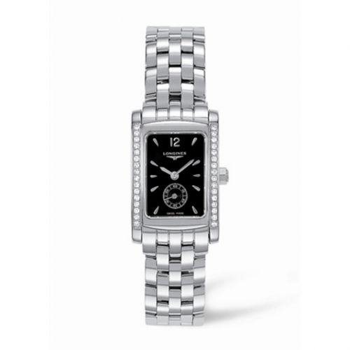 Longines DolceVita 20 Quartz Stainless Steel Diamond Black
