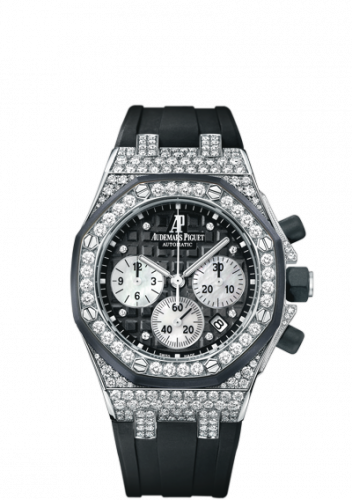 Audemars Piguet Royal Oak Offshore 26092 Lady Chronograph White Gold Black