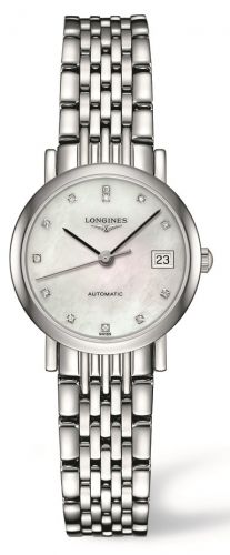 Longines Elegant Collection 25.5 Automatic Stainless Steel MOP Bracelet