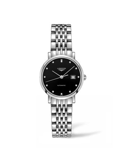 Longines Elegant Collection Automatic 29 Stainless Steel Black Bracelet