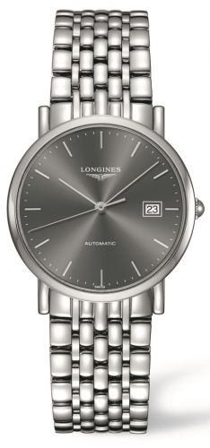 Longines Elegant Collection 34.5 Automatic Stainless Steel Grey bracelet