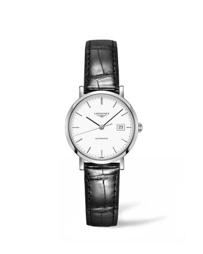 Longines Elegant Collection Automatic 29 Stainless Steel White Strap