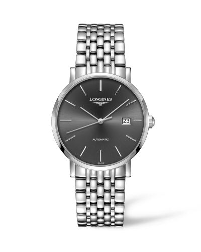 Longines Elegant Collection Automatic 39 Stainless Steel Grey Bracelet