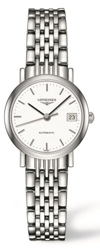 Longines Elegant Collection 25.5 Automatic Stainless Steel White Bracelet
