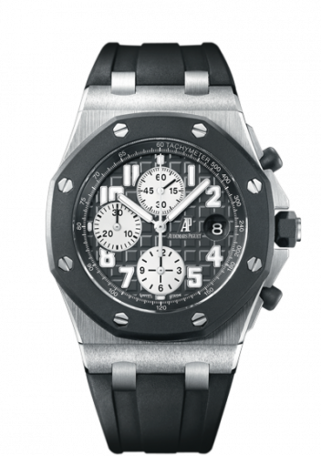 Audemars Piguet Royal Oak Offshore 25940 Chronograph Rubberclad Stainless Steel Black Black Date