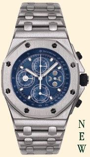 Audemars Piguet Royal Oak OffShore 25854 Perpetual Calendar White Gold Blue