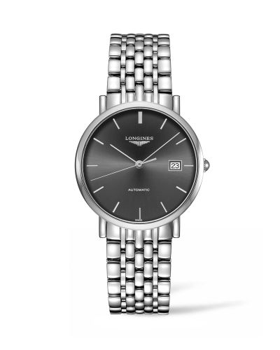 Longines Elegant Collection Automatic 37 Stainless Steel Grey Bracelet