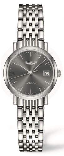 Longines Elegant Collection 25.5 Automatic Stainless Steel Grey Bracelet