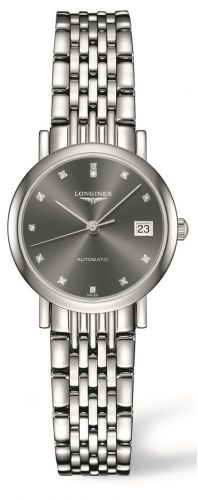 Longines Elegant Collection 25.5 Automatic Stainless Steel Grey Bracelet