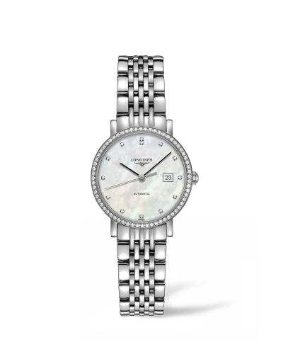 Longines Elegant Collection Automatic 29 Stainless Steel Diamond MOP Bracelet