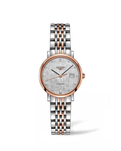 Longines Elegant Collection Automatic 29 Stainless Steel Pink Gold Silver