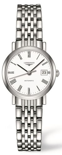 Longines Elegant Collection 25.5 Automatic Stainless Steel White Bracelet