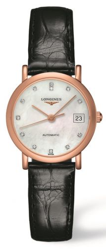 Longines Elegant Collection Automatic 27.2 Pink Gold MOP