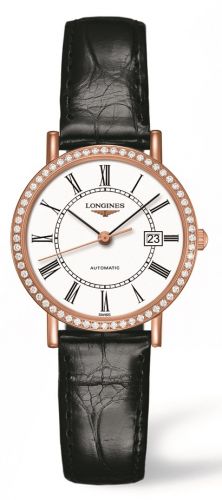 Longines Elegant Collection Automatic 29 Pink Gold Diamond White