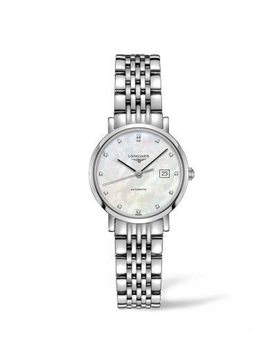 Longines Elegant Collection Automatic 29 Stainless Steel MOP Bracelet