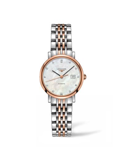 Longines Elegant Collection Automatic 29 Stainless Steel Pink Gold MOP