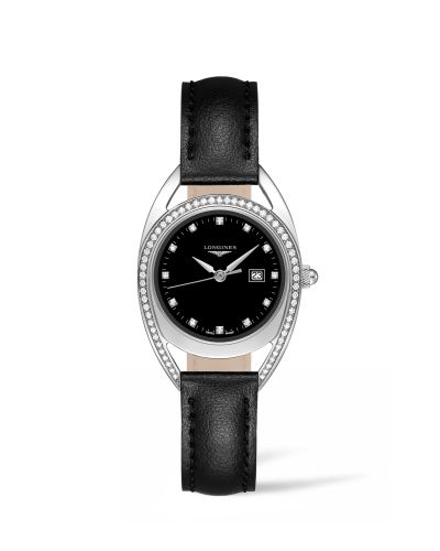 Longines Equestrian Horseshoe 30 Diamond Black