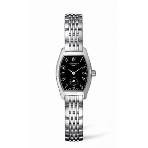 Longines Evidenza 19.6 Stainless Steel Black Bracelet