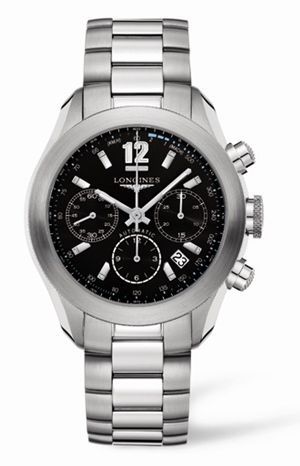 Longines GrandeVitesse Chronograph Black Bracelet