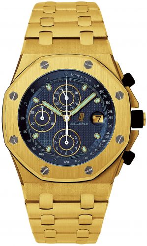 Audemars Piguet Royal Oak OffShore 25721 Chronograph Yellow Gold Blue