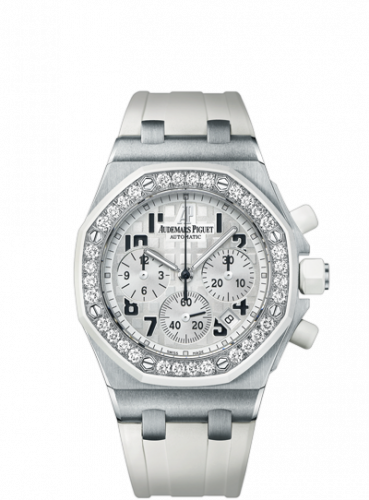 Audemars Piguet Royal Oak OffShore 26048 Lady Chronograph Stainless Steel White