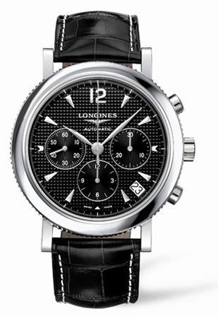 Longines Clous de Paris Chronograph Black