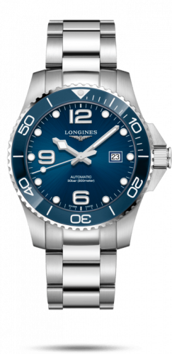 Longines HydroConquest 43 Automatic Stainless Steel Ceramic Blue Bracelet