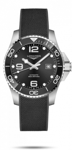 Longines HydroConquest 43 Automatic Stainless Steel Ceramic Black Rubber