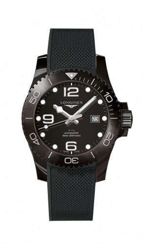 Longines Hydroconquest 43 Automatic Ceramic Black Rubber