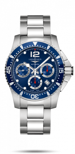 Longines HydroConquest 41 Automatic Chronograph Stainless Steel Blue Bracelet