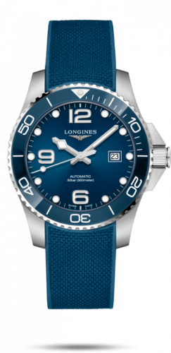 Longines HydroConquest 43 Automatic Stainless Steel Ceramic Blue Rubber