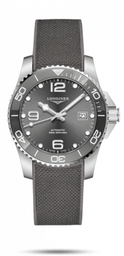 Longines HydroConquest 41 Automatic Stainless Steel Ceramic Grey Rubber