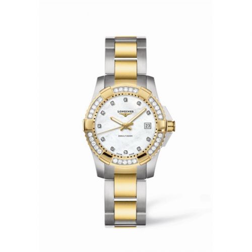 Longines Hydroconquest Quartz 29.5 Two Tone Diamond
