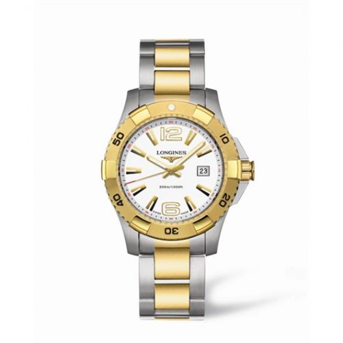 Longines Hydroconquest 39 Quartz Two Tone White