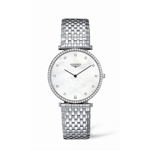 Longines La Grande Classique 37 Quartz Diamond Bezel MOP