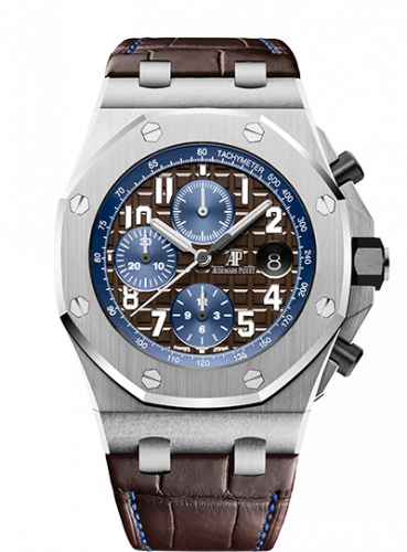 Audemars Piguet Royal Oak Offshore 42 Stainless Steel Brown Alligator