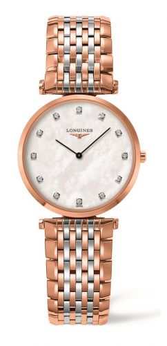 Longines La Grande Classique 29 Quartz Stainless Steel PVD Red MOP Bracelet