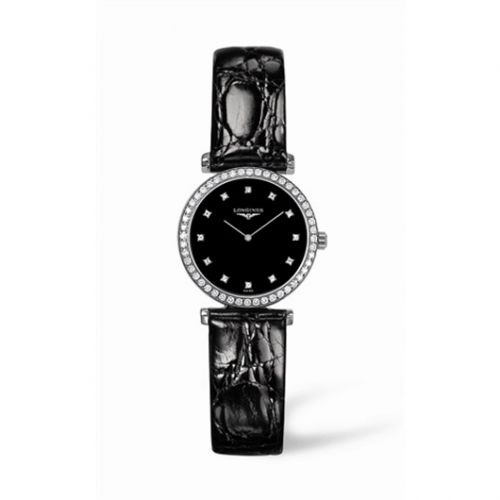 Longines La Grande Classique 33 Quartz Diamond Bezel Black Diamond