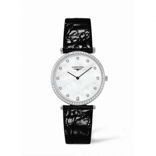 Longines La Grande Classique 33 Quartz Diamond Bezel MOP