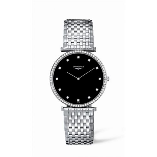 Longines La Grande Classique 37 Quartz Diamond Beze Black Diamondl