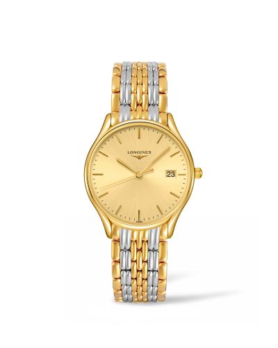 Longines Lyre Quartz 32 Yellow Gold PVD Champagne Bracelet