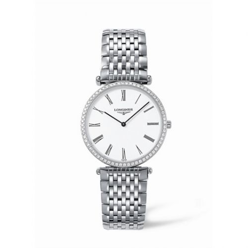 Longines La Grande Classique 33 Quartz Diamond Bezel Roman