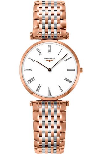 Longines La Grande Classique 29 Quartz Stainless Steel PVD Red White Bracelet
